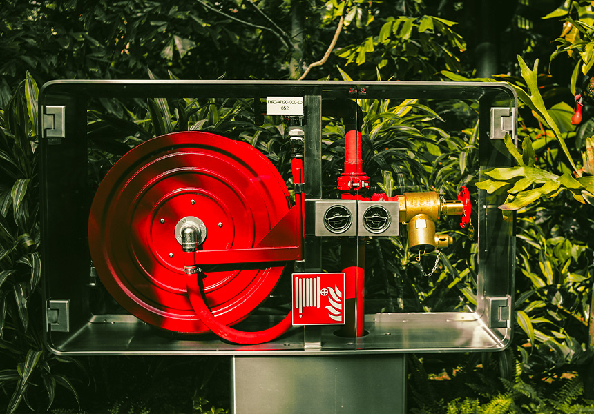 Fire Hose And Reel